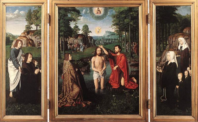 DAVID, Gerard Triptych of Jan Des Trompes  sdf oil painting picture